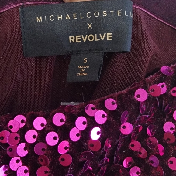 Michael Costello x REVOLVE Nicolette Midi Skirt in Fuchsia Size S Sparkly NYE - Picture 10 of 10